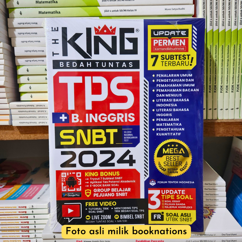 Jual Buku THE KING TPS SNBT 2024 / The King Bedah Tuntas TPS + B ...