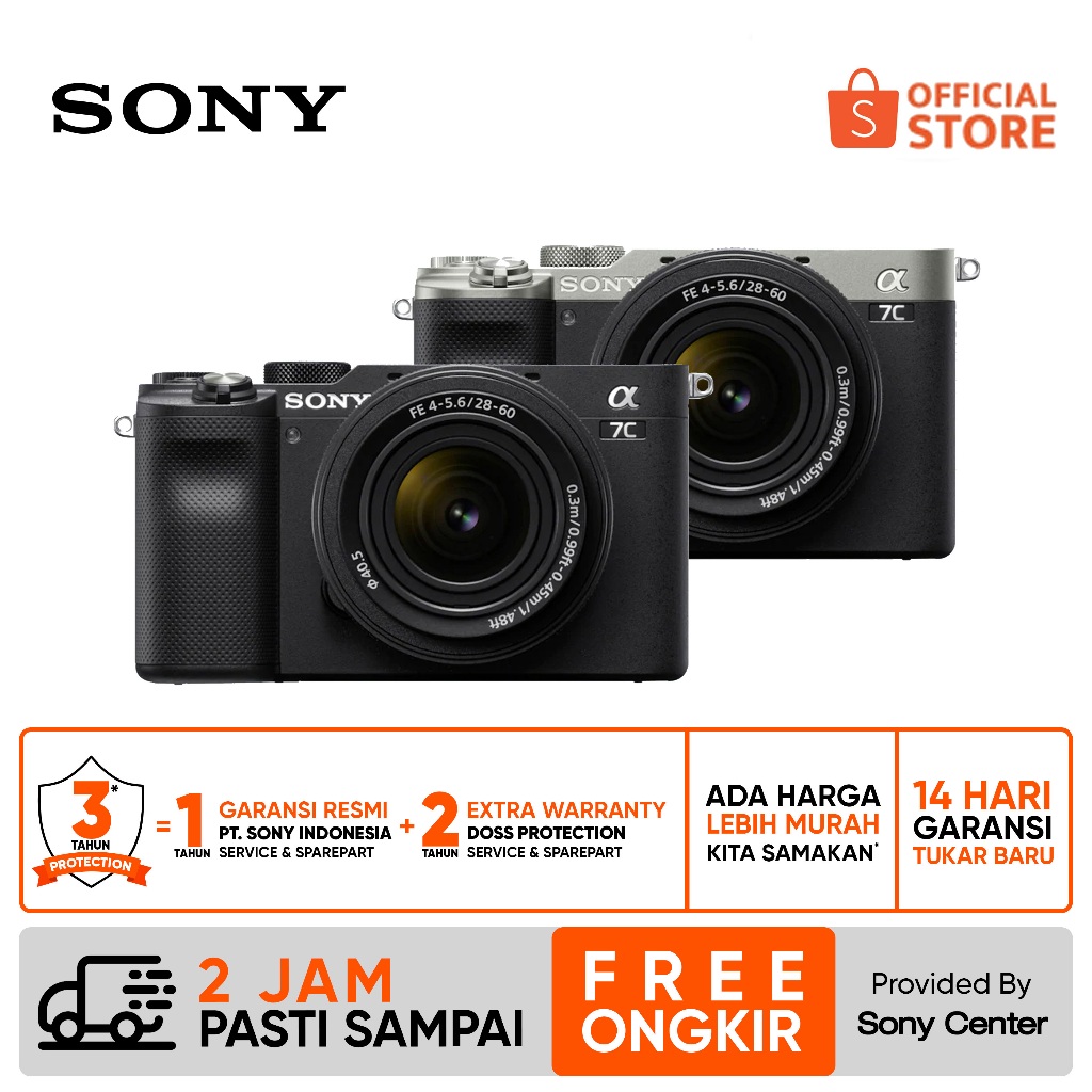 Jual SONY ALPHA A7C Kit 28-60mm / SONY A7C / Kamera Mirrorless SONY A7C ...