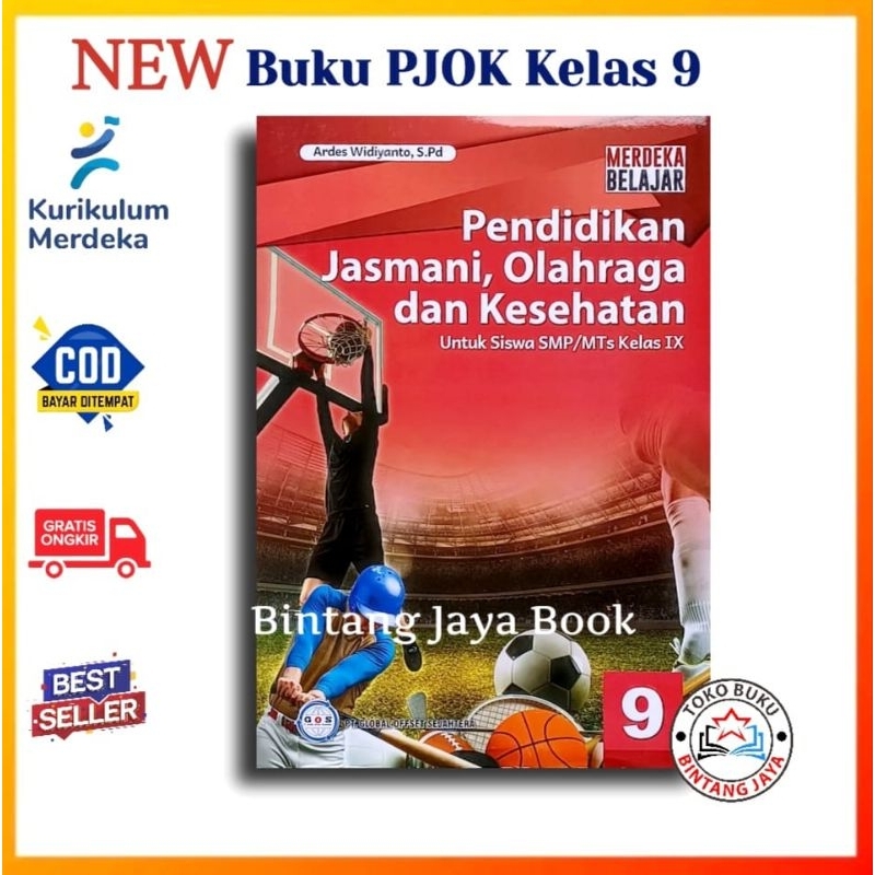 Jual Buku Siswa PJOK SMP Kelas 9 Kurikulum Merdeka - Buku PJOK Kelas 9 ...