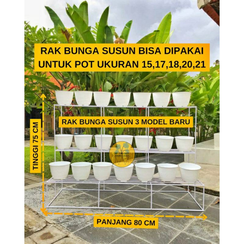 Jual STANDING POT SUSUN RAK BUNGA SUSUN RAK SERBAGUNA RAK POT