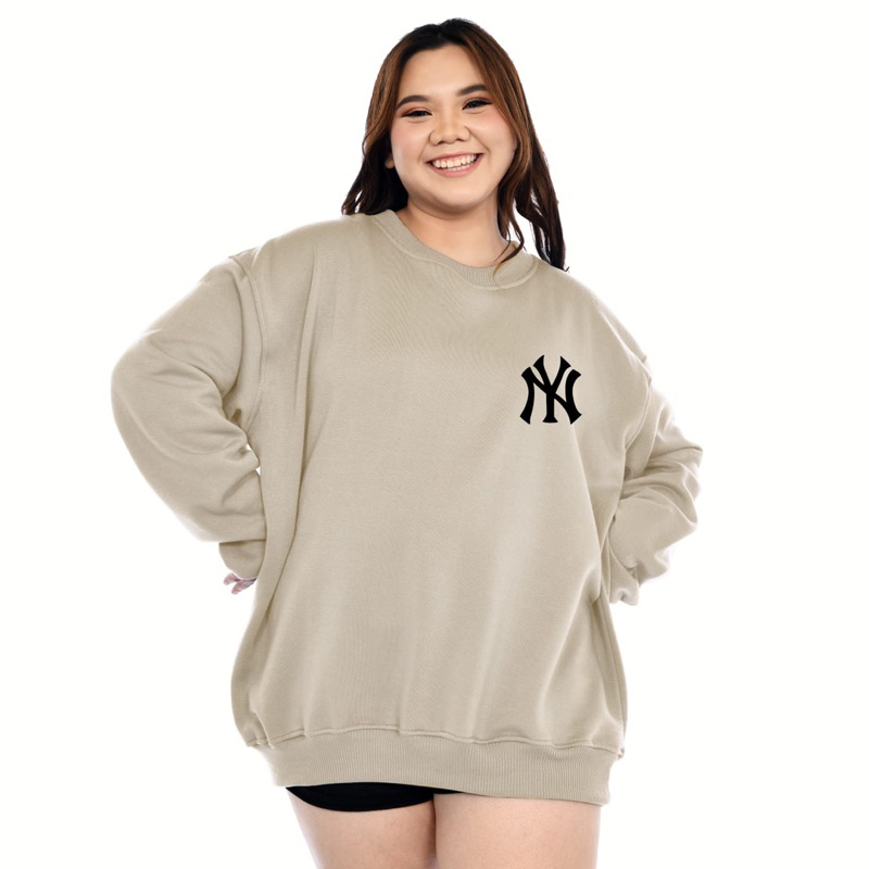 Jual JENAY Sweater Crewneck Jumbo Bigsize NY XXL XXXL XXXXL XXXXXL Pria ...
