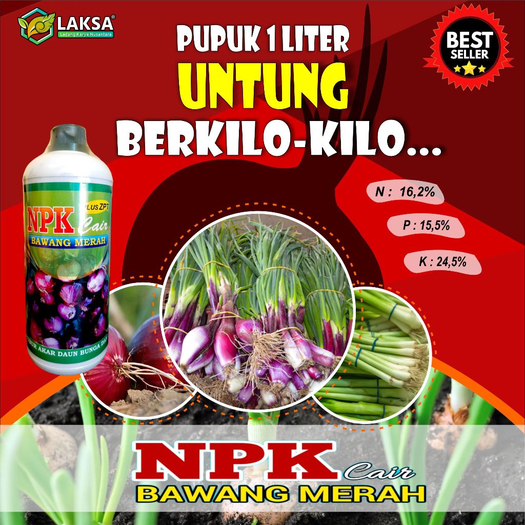 Jual NPK CAIR BAWANG MERAH 1LITER (Harga bisa berubah saat promo ...