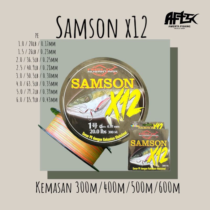 Jual SENAR PANCING / PE BRAID RELIX NUSANTARA SAMSON X12 300M | Shopee ...