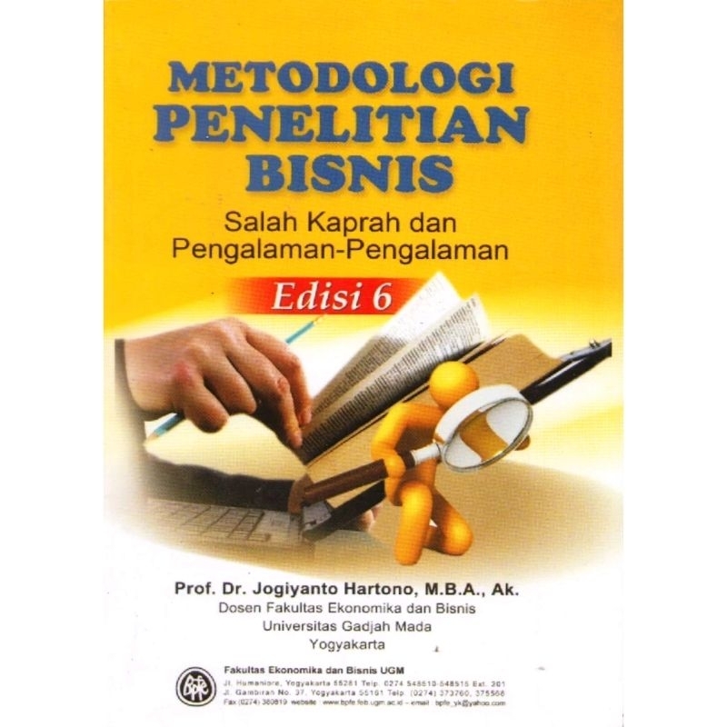 Jual Buku Metodologi Penelitian Bisnis Salah Kaprah Dan Pengalaman ...