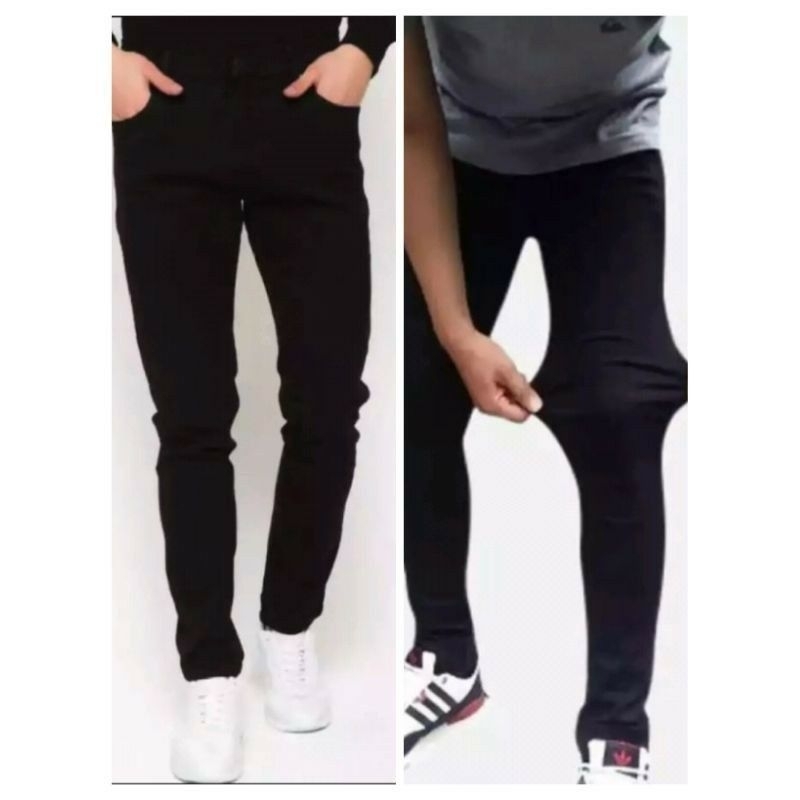 Jual Celana Jeans Hitam Pria / Celana Panjang Jeans Pria / Celana