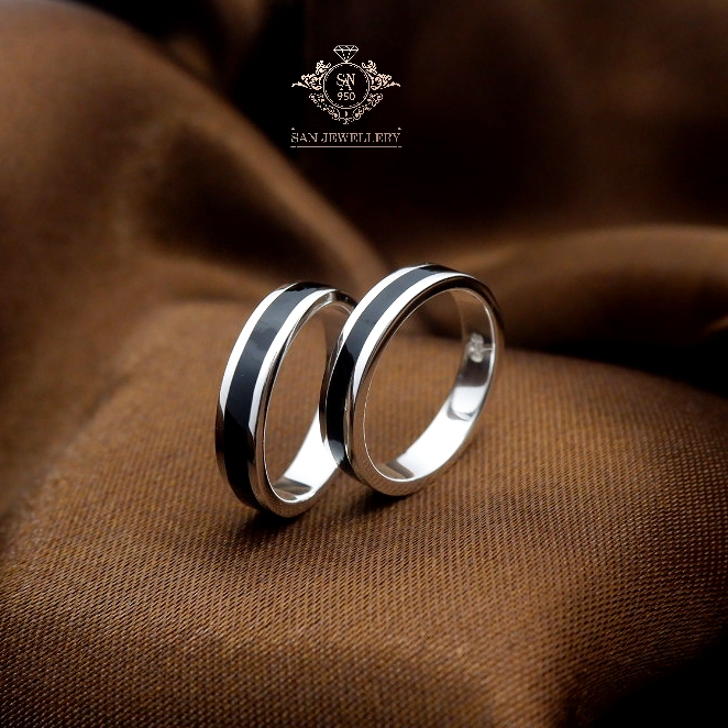 Jual Cincin kawin couple hitam nikah tunangan 352 Shopee Indonesia