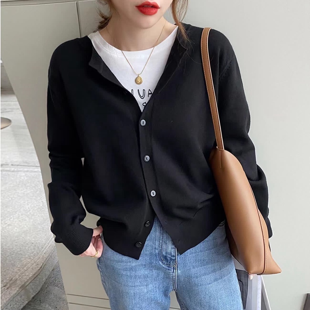 Monica Cardigan  Soft Knit Import - Outer Wanita Knit - Kardigan Wanita Rajut Import Halus foto 4