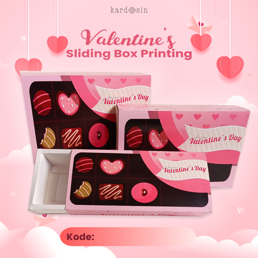 Jual VALENTINE SLIDING BOX PACKAGING KEMASAN SLIDE GESER DUS KADO ...