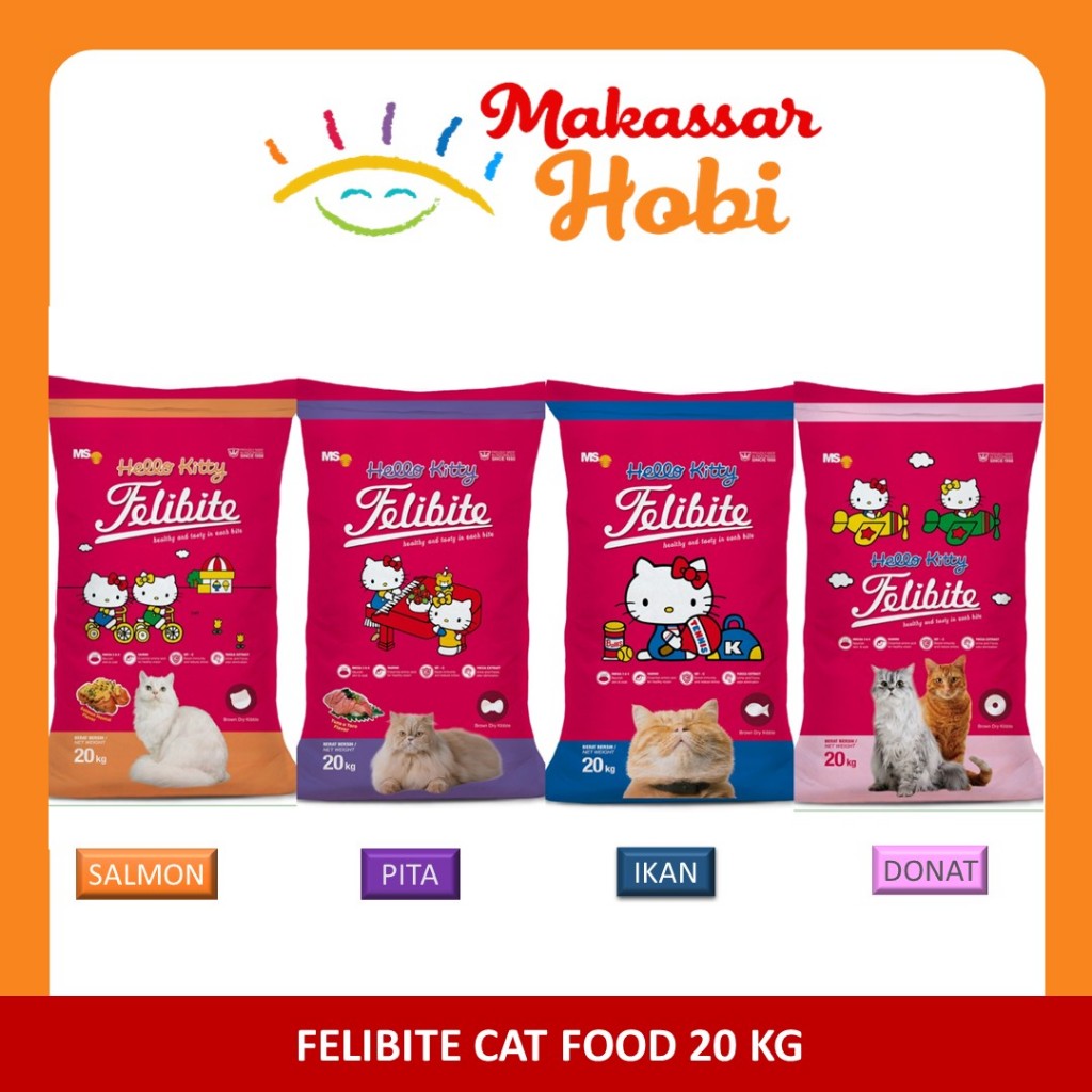 Jual Makanan Kucing FELIBITE Felibit Cat Food Karungan 20kg 20 kg Rasa ...