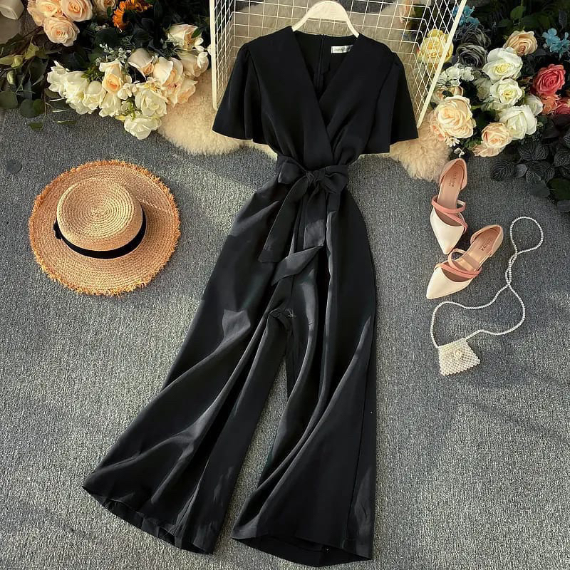 Kadaka J-0113 Sleeveless Long Jumpsuit Wanita main image 0
