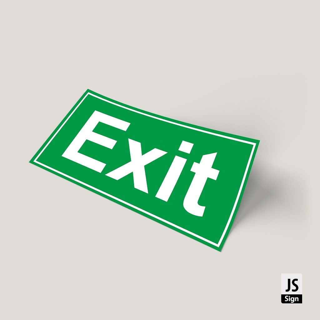 Jual STICKER K3 SAFETYSIGN - EXIT | Shopee Indonesia