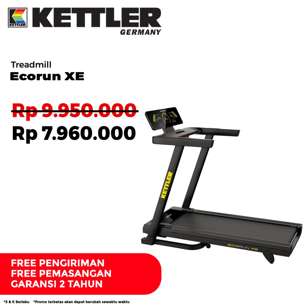 Jual Kettler Treadmill Ecorun XE Shopee Indonesia