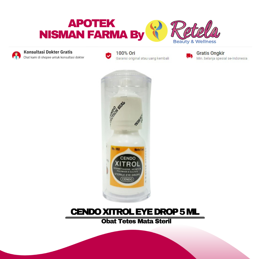 Jual CENDO XITROL EYE DROP 5 ML ( OBAT TETES MATA STERIL ) | Shopee ...