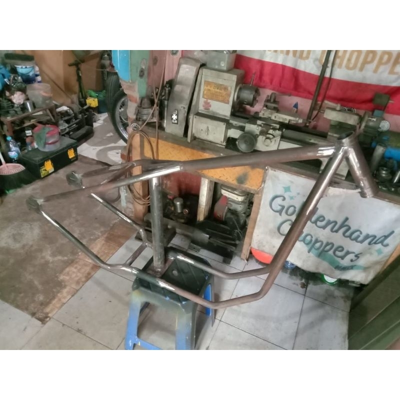 Jual PRE-ORDER Rangka Frame Chopper mesin Scorpio Binter Merzy Tiger ...