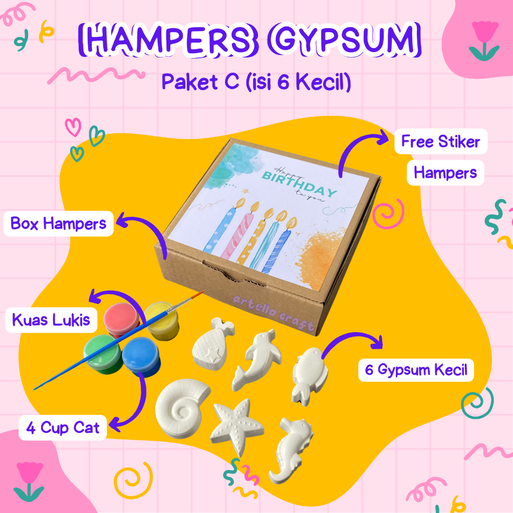 Jual Paket Box Hampers Mewarnai Gypsum Isi 4 Mainan Anak Edukatif ...