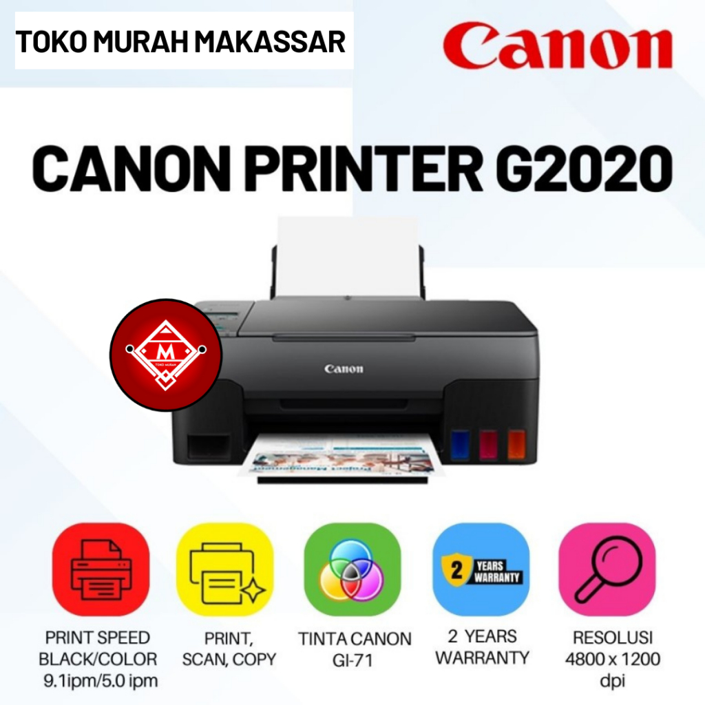 Jual CANON PRINTER G2020 / PRINTER CANON G2020 PIXMA PRINT SCAN COPY