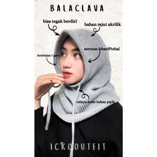 Jual BALACLAVA Rajut / Hijab Rajut Tebal By ICKO OUTFIT | Shopee Indonesia
