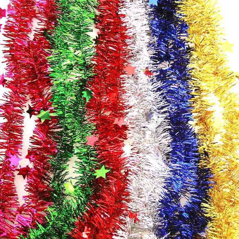 Slinger Tebal Polos Diameter 4cm Dekorasi Tinsel Pesta Ulang Tahun hiasan natal