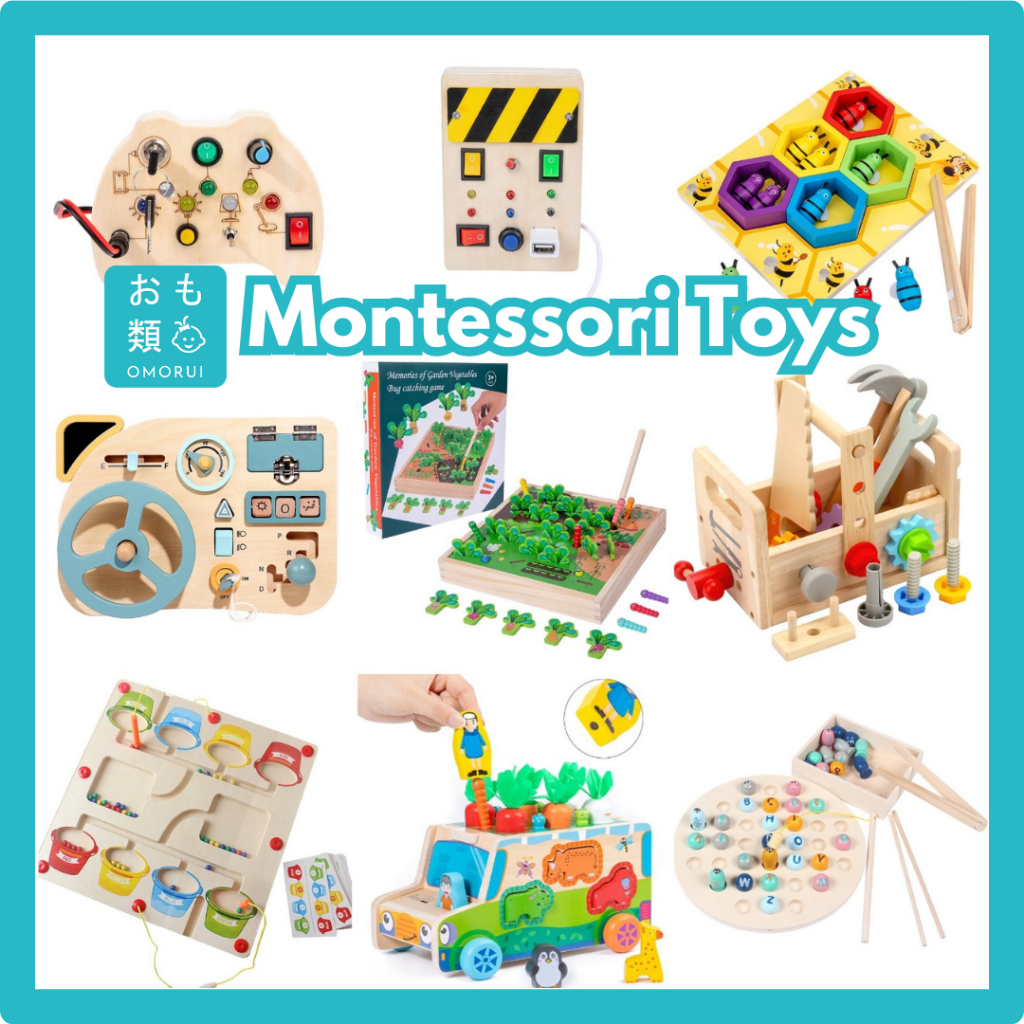 Jual Mainan Edukasi Montessori Kayu Anak Busyboard Puzzle Batita Balita ...