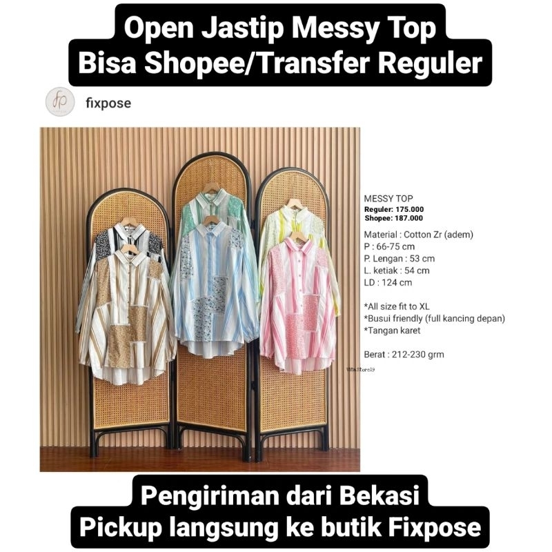 Jual MESSY TOP by Fixpose (Open Jastip) | Shopee Indonesia