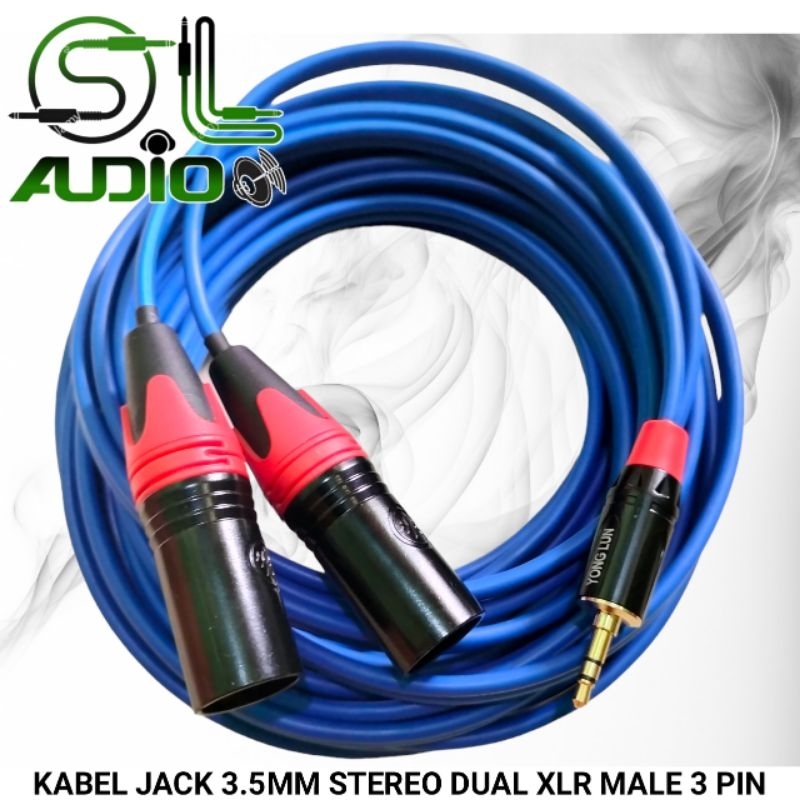 Jual terlaris Kabel jek hape / laptop ke mixer audio jack aux 3,5mm to