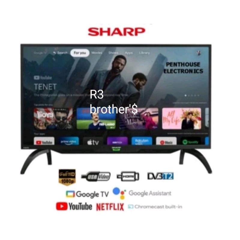 Jual SHARP TV 2T-C42eg1I goeglet smart android TV 42 inch | Shopee ...