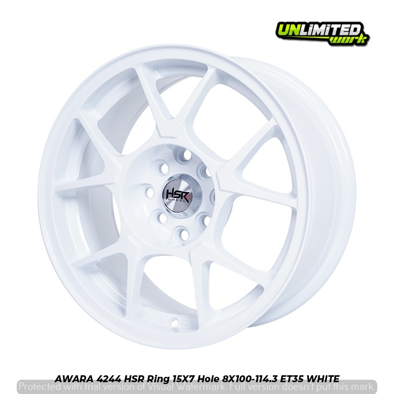 Jual Velg Racing Model Akar R15 HSR AWARA Untuk Honda Brio Warna Putih ...