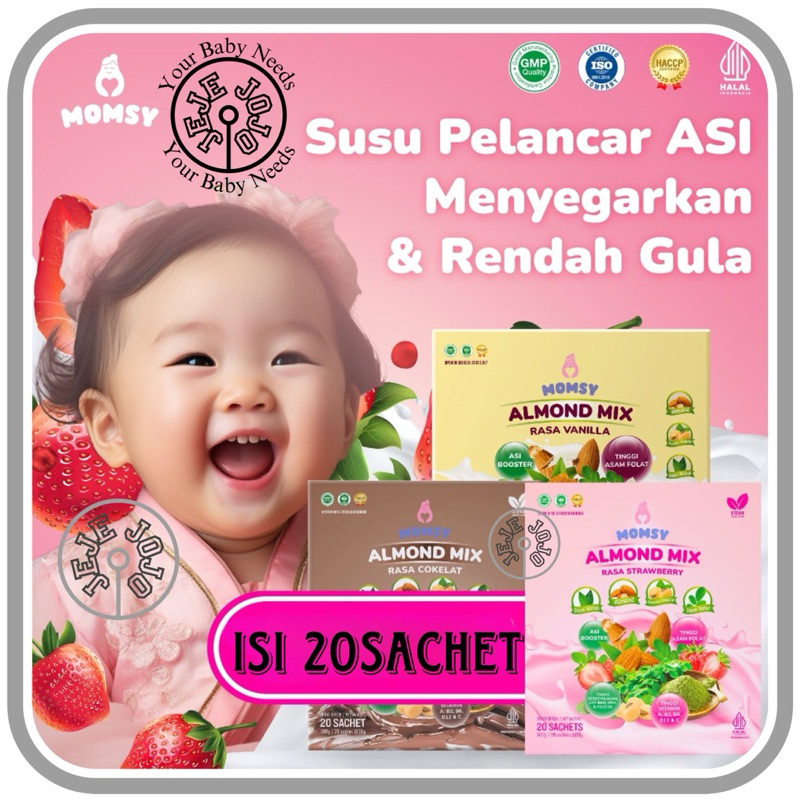 Jual Momsy Almond Mix isi 20sachet / Asi Booster / Minuman Susu Almond