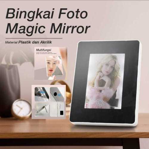 Jual BINGKAI FOTO FRAME MAGIC MIRROR CERMIN FOTO LED USB MAGIC MIRROR ...