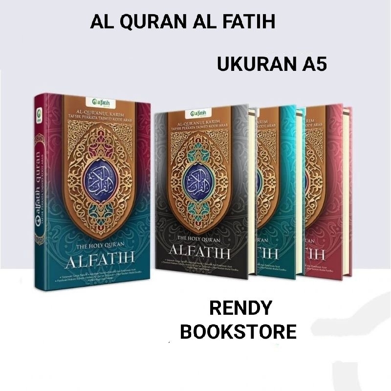 Jual AL QURAN AL FATIH TERJEMAH PERKATA TAJWID KODE ARAB UKURAN A5 HC ...