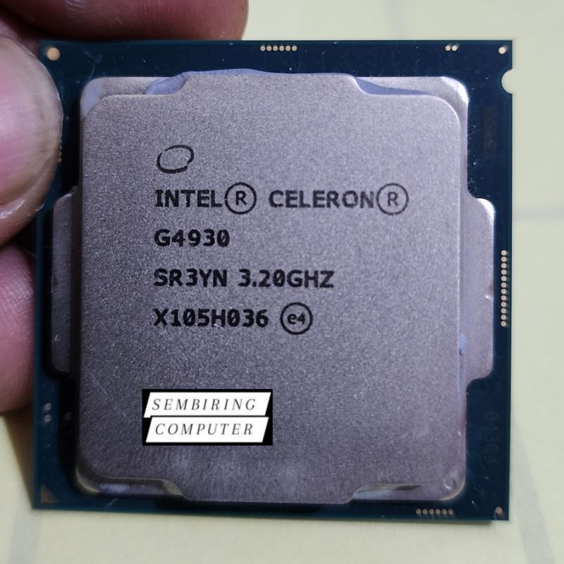 Processeur Intel Celeron G4930 - Boîte Ouverte (Jamais Utilisé) - Pour PC Bureau Entrée De Gamme