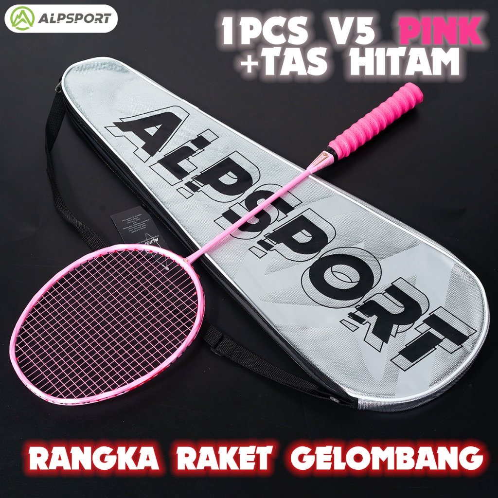 Jual ALPSPORT New Cherry Badminton Racket 100% Serat Karbon Penuh ...