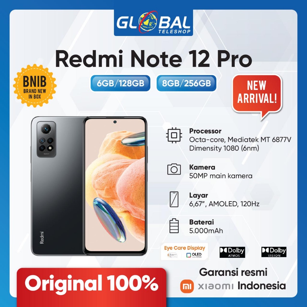 Jual Xiaomi Redmi Note 12 Pro 6/128GB 8/256GB | Shopee Indonesia
