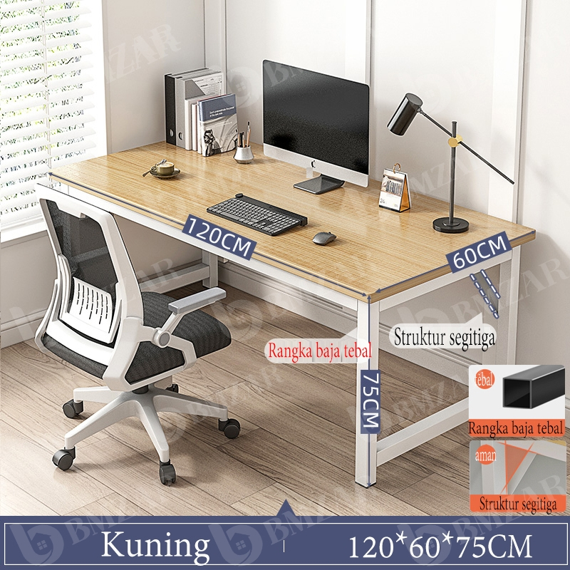 Jual Meja Belajar Aesthetic Meja Komputer Minimalis Meja Kantor Besi ...