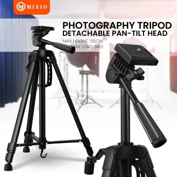 MIXIO 3366PRO 135CM Tripod Bluetooth Remote Bag For Photography Kamera Cellphone DSLR Tripod