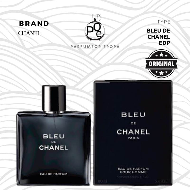 Parfum Pria Bleu Blue de Chanel EDP Original BOX SEAL 100ml full size  Parfume tahan lama minyak wangi cowok aroma woody kayu rempah segar  aromatic