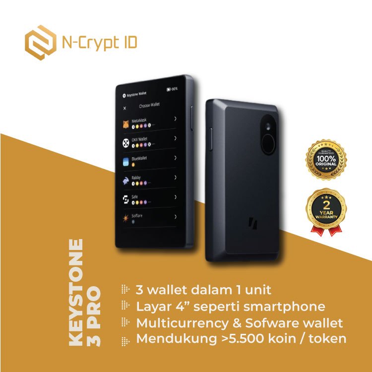 Jual Keystone 3 Pro / Hardware Crypto Cold Wallet / Cryptocurrency ...