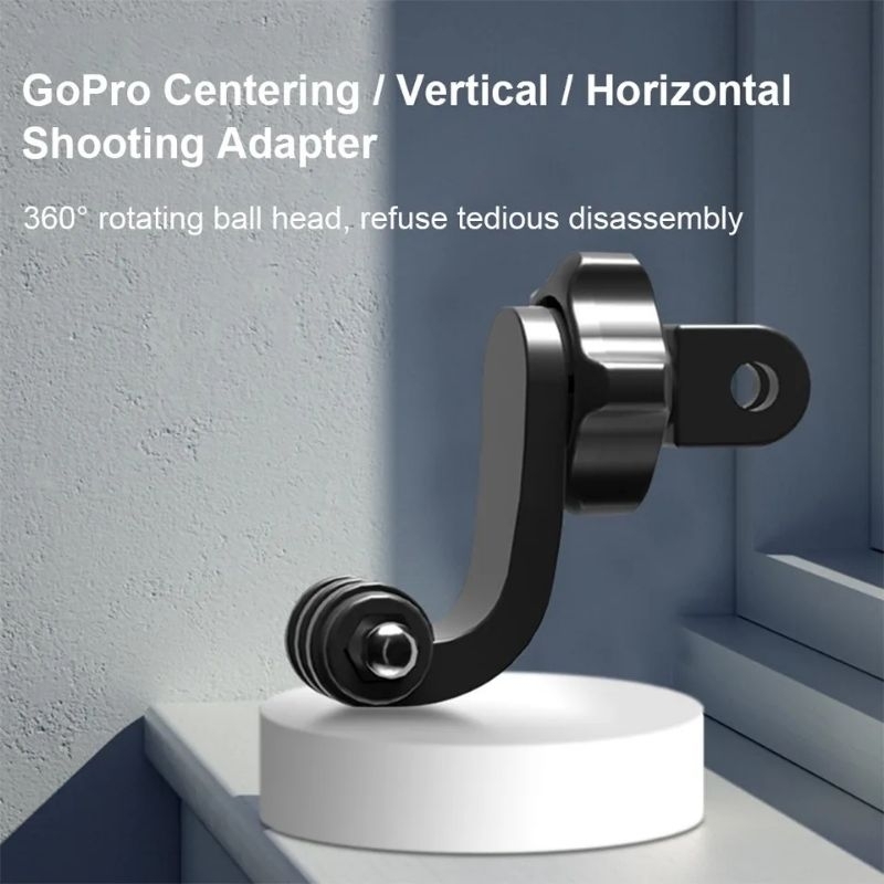 Jual Vertical Horizontal Mount 360 Rotation Gopro Insta360 DJI Action ...