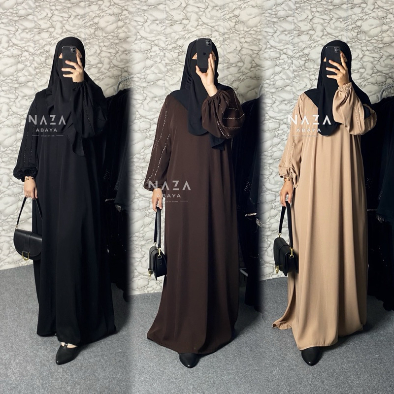 Jual AURORA ABAYA FURSAN Gamis Dress cantik Elegant Simple Shopee Indonesia
