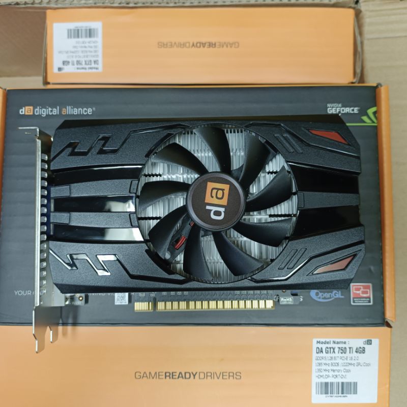 Jual VGA Card Digital Alliance GTX 750 Ti 4GB 128bit GDDR5 DA Geforce GTX 750ti 4gb Shopee Indonesia