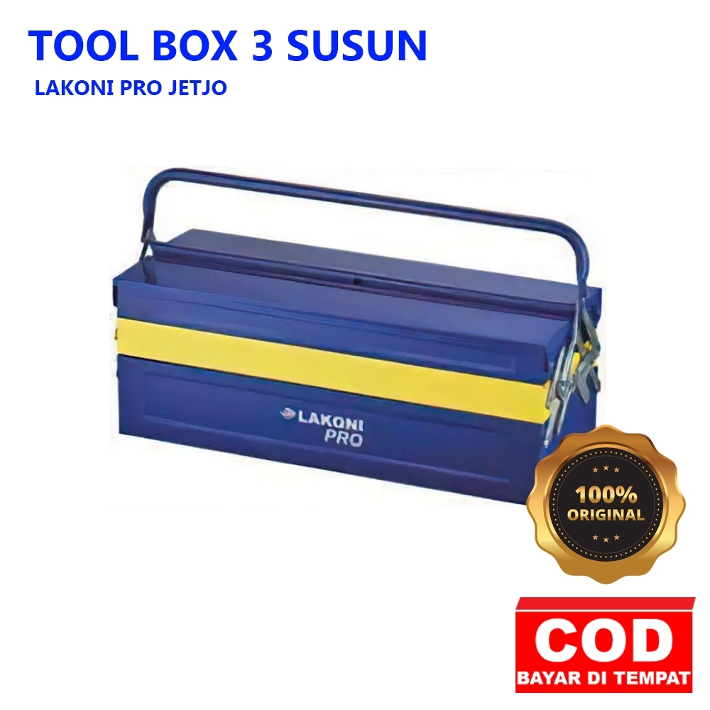 Jual TEKIRO TOOL BOX 3 SUSUN (550 X 200 X 290 MM) /TOOLBOX BESI / TOOLS ...