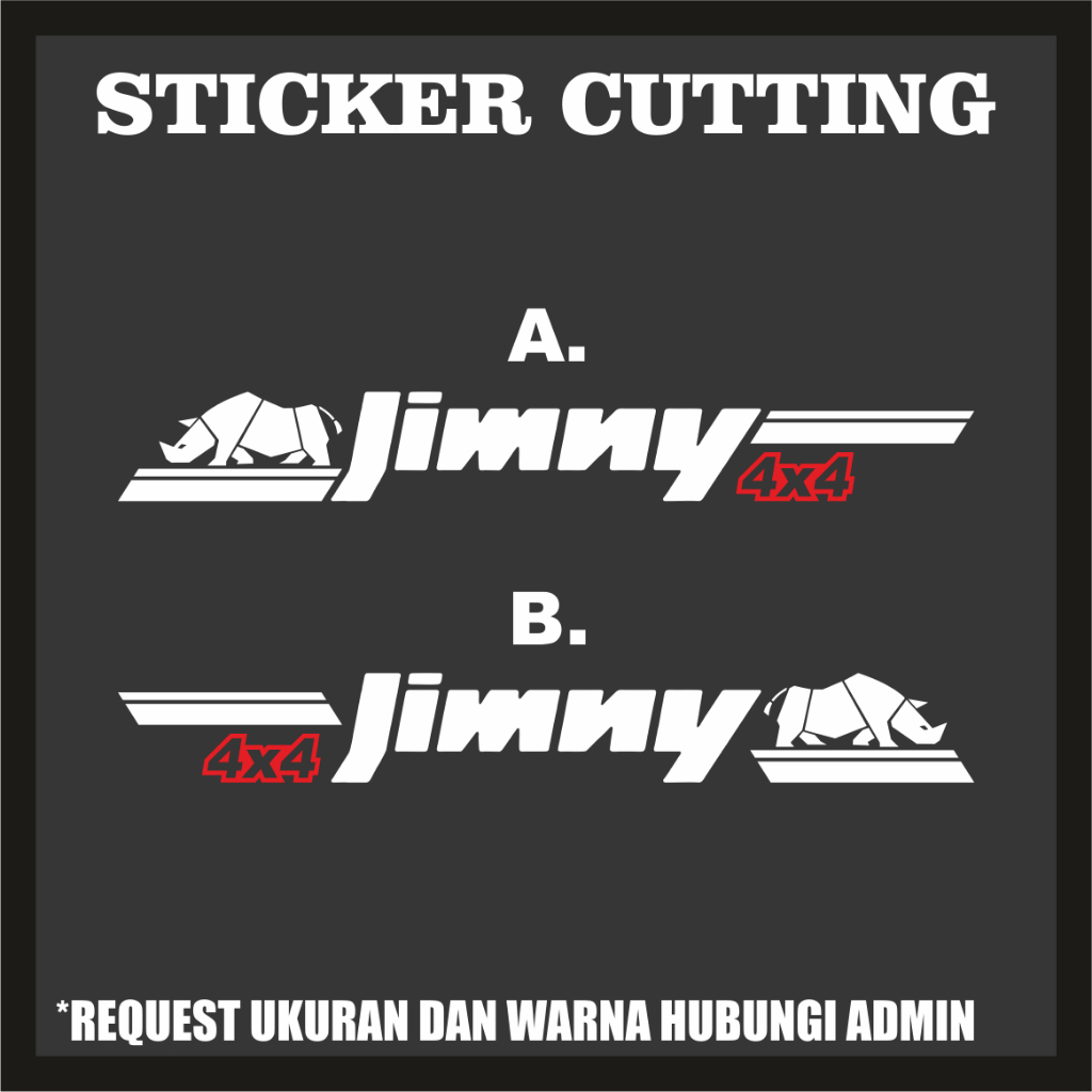 Jual Sticker Jimny 4x4 / Stiker Mobil | Shopee Indonesia