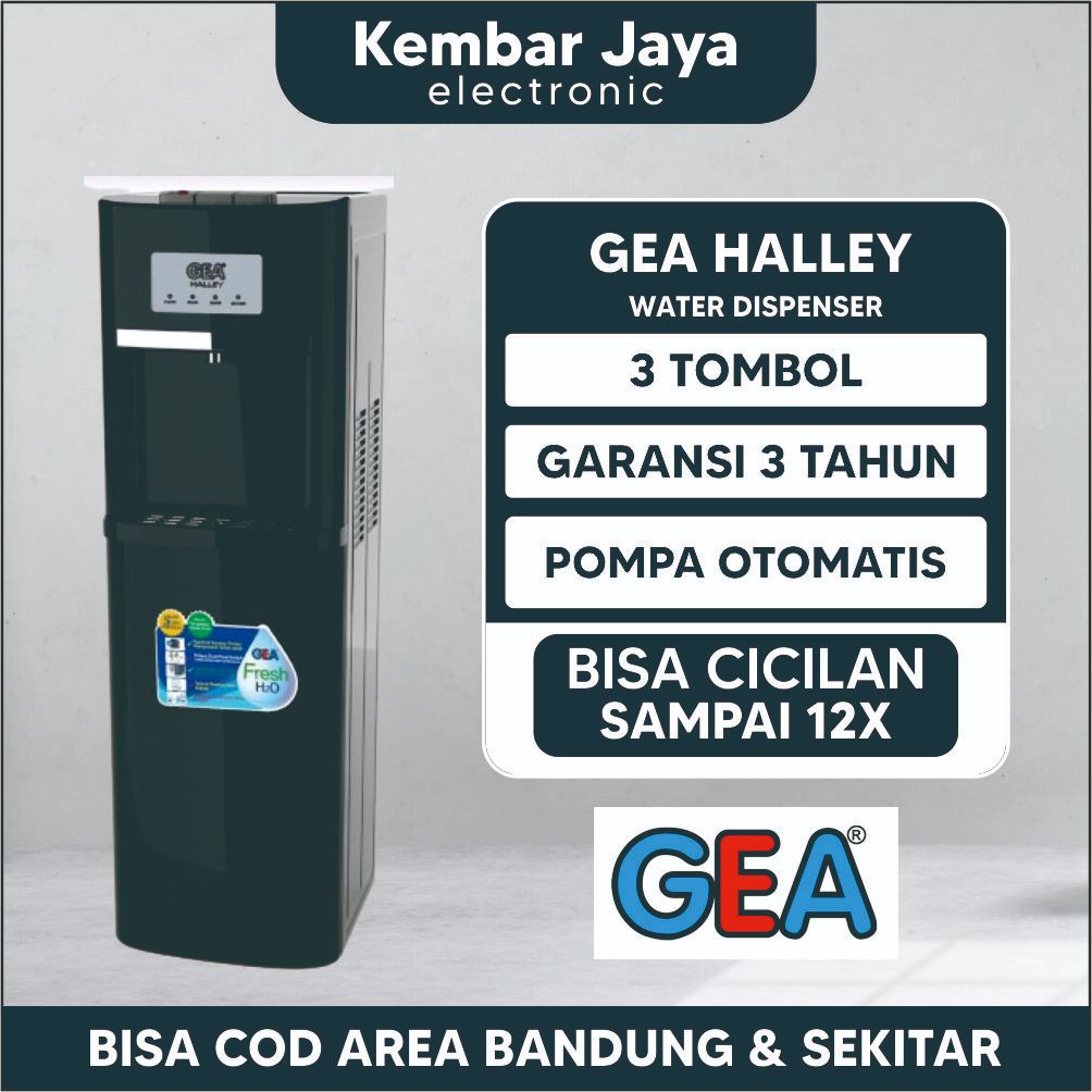 Jual Dispenser Gea Halley Galon Bawah Black Shopee Indonesia 2211