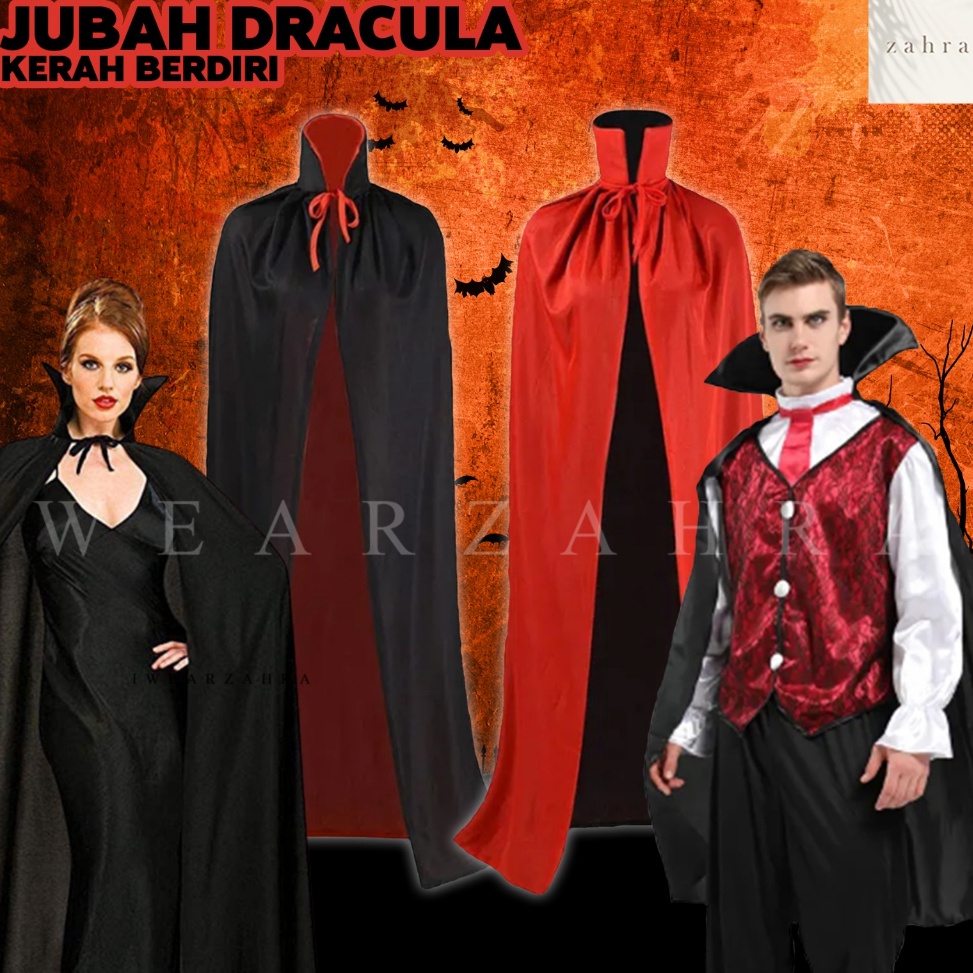 Jual JUBAH DRACULA KERAH BERDIRI Halloween Costumes Drakula Seram ...