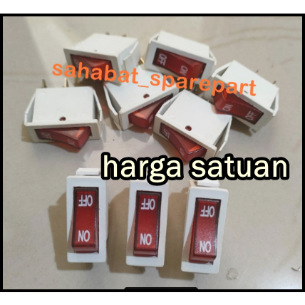 Jual SAKLAR TOMBOL ON OFF MODEL 2 KAKI KOTAK PIPIH TERMURAH | Shopee ...