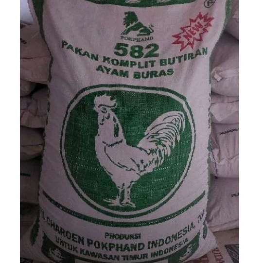 Jual [1KG] Pokphand 582 - Pakan komplit butiran (pur) untuk ayam buras ...