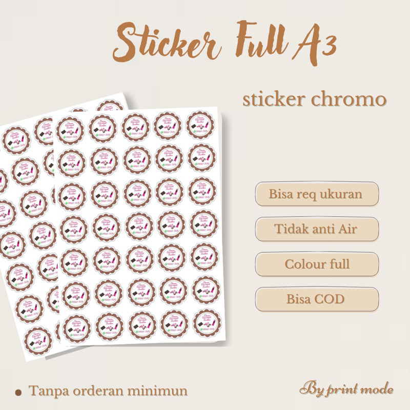 Jual A3+STICKER LABEL FULL | Shopee Indonesia