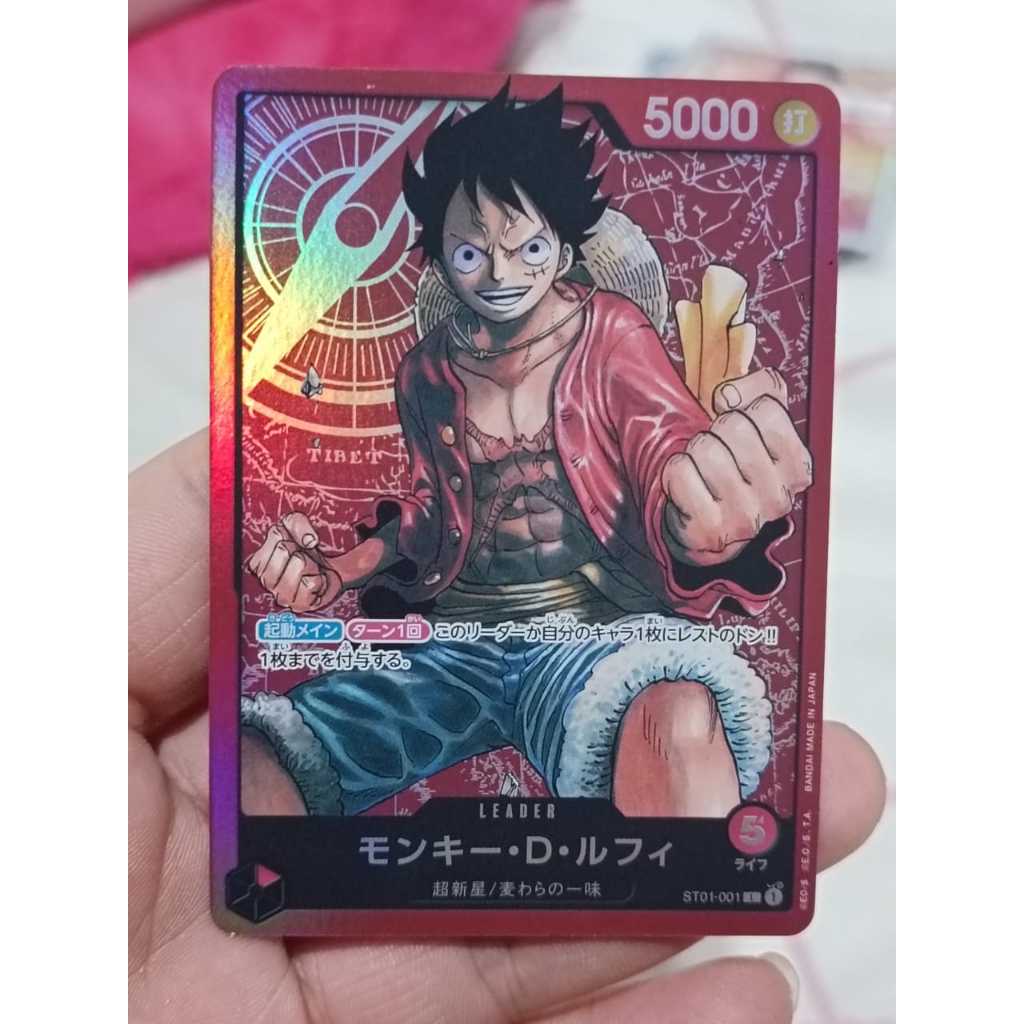 One Piece Luffy Card ONE PIECE Card - Monkey D. Luffy ST01-001
