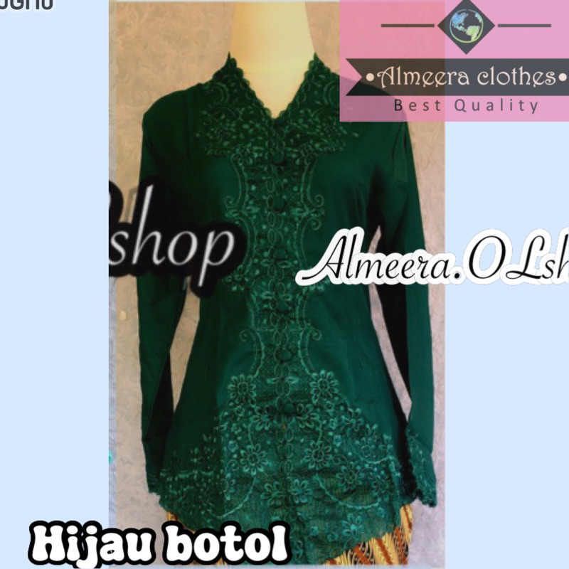 Jual kebaya encim bordir warna senada kebaya kartini ukuran