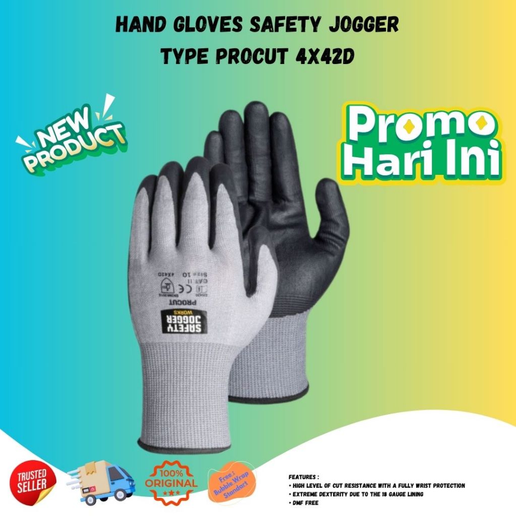 Jual Sarung Tangan Hand Glove Safety Jogger Type Procut 4X42D Shopee